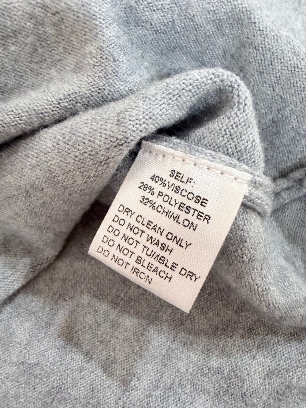 Ladies PINCH brand grey cardigan with cream neck and sleeve trim